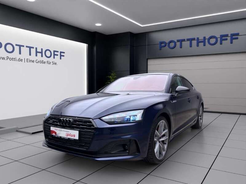 Blau Gebraucht 2024 Audi A5 Sportback Advanced Limousine | 50.750 € - Bild 1/4