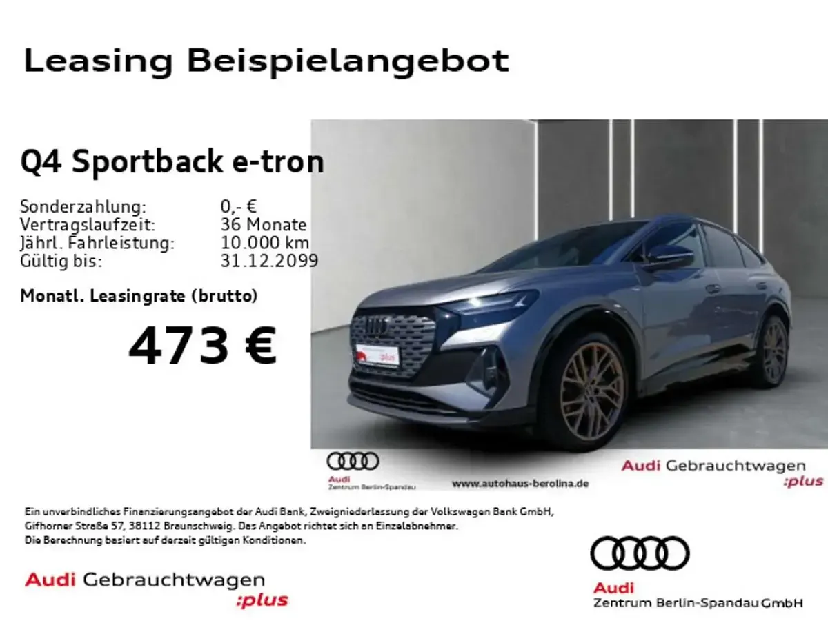 Gebraucht Audi Q4 e-tron S-Line 125 kW (170 PS) 2023 Taifungrau metallic SUV