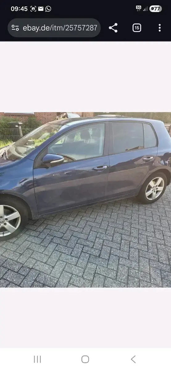 Gebraucht VW Golf VI 80 PS (58 kW) 2011 Blau Kleinwagen