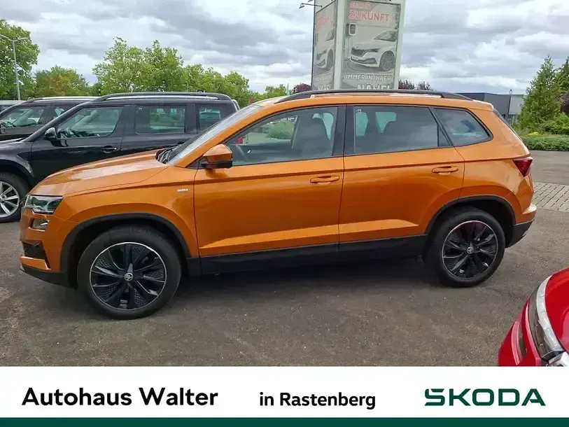 Gebraucht Skoda Karoq Tour 150 PS (110 kW) 2022 Orange SUV
