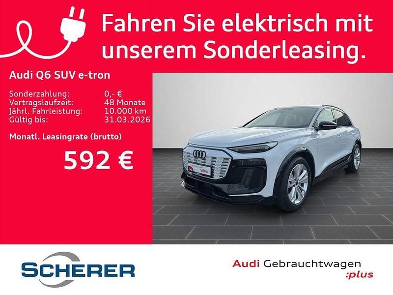 Gebraucht Audi Q6 e-tron Advanced 225 kW (306 PS) 2025 Gletscherweiß metallic (metallic) SUV