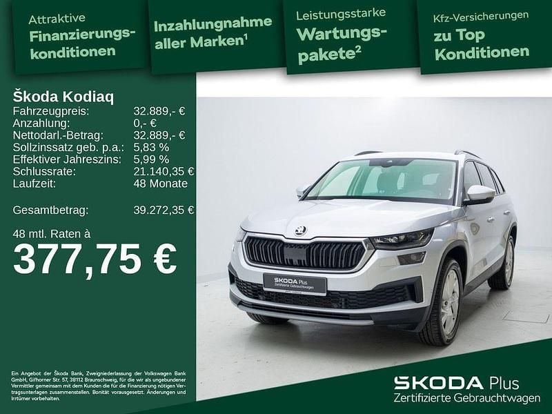 Brillantsilber metallic Gebraucht 2022 Skoda Kodiaq Tour SUV | 32.889 € (Superpreis) - Bild 1/4
