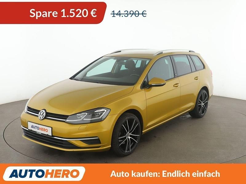 Gelb Gebraucht 2017 VW Golf VII Sound Kombi | 12.870 € (Fairer Preis) - Bild 1/3