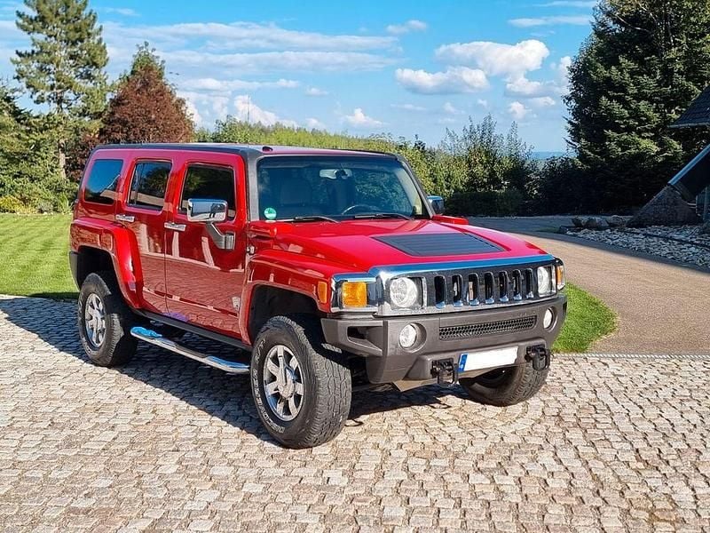 Rot Gebraucht 2006 Hummer H3 SUV | 18.300 € (Teuer) - Bild 1/4