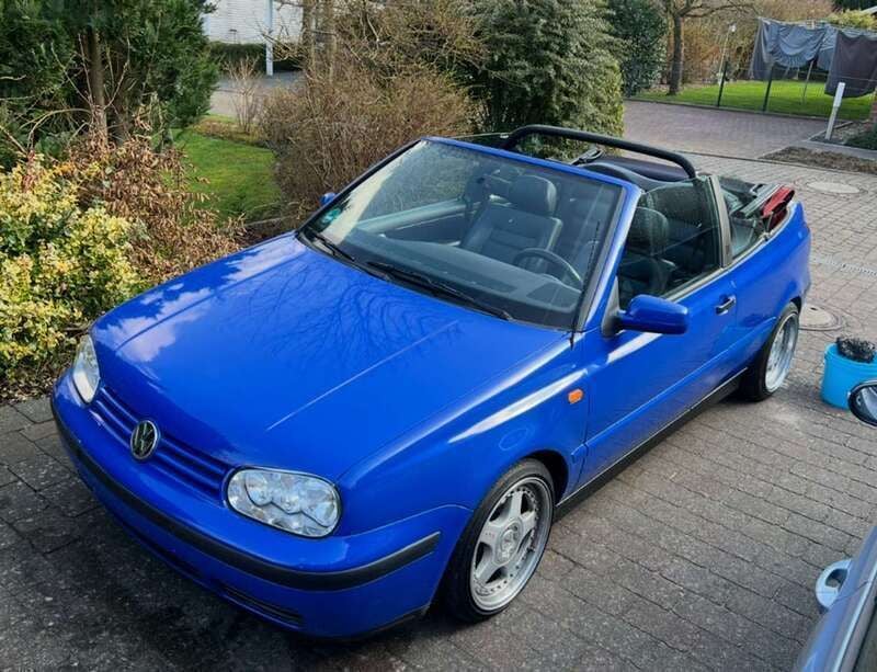 Blau Gebraucht 1998 VW Golf Cabriolet Cabrio | 2.280 € (Guter Preis) - Bild 1/4