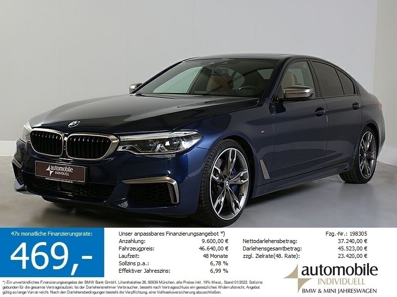 Gebraucht BMW M550 Shadowline 530 PS (389 kW) 2020 Blau Limousine