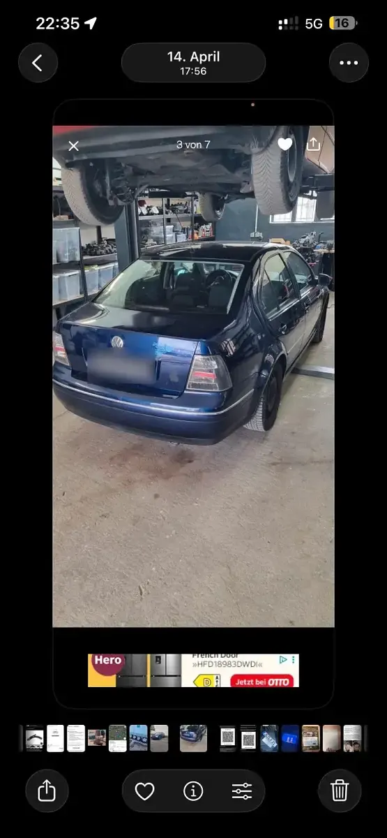 Gebraucht VW Bora 116 PS (85 kW) 2004 Blau Limousine