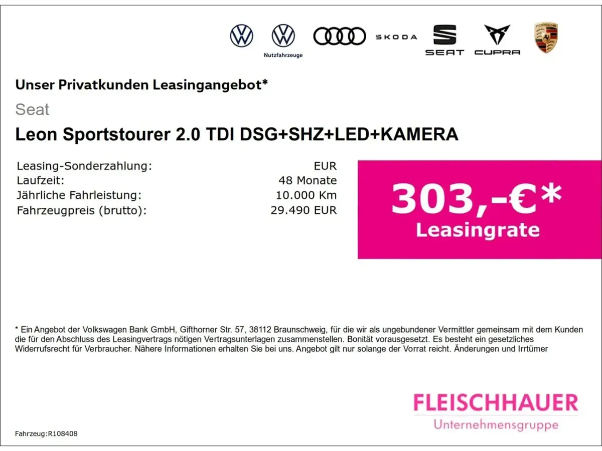 Gebraucht Seat Leon FR 150 PS (110 kW) 2025 Weiss Kombi