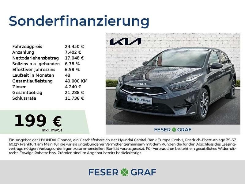 Neu Kia Ceed Style 140 PS (102 kW) 2025 Pentametal grau Kleinwagen