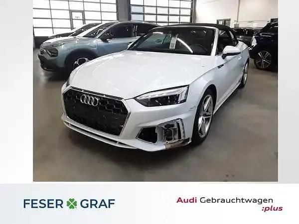 Gletscherweiß Gebraucht 2024 Audi A5 Cabriolet S-Line Cabrio | 28.000 € - Bild 1/4