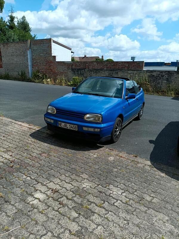 Blau Gebraucht 1997 VW Golf Cabriolet Cabrio | 1.300 € (Superpreis) - Bild 1/4