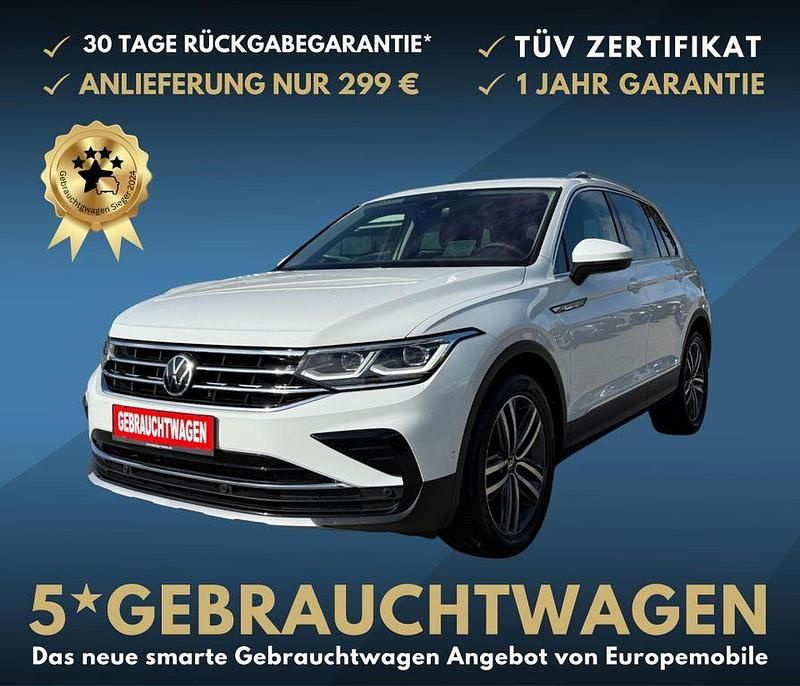 Weiß Gebraucht 2021 VW Tiguan Elegance SUV | 27.860 € (Guter Preis) - Bild 1/2