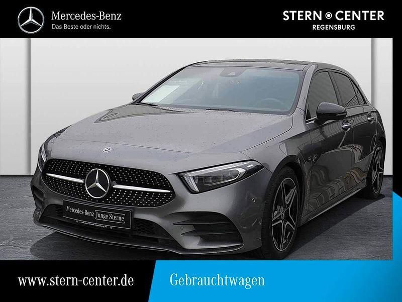 Metalliclack mountaingrau Gebraucht 2021 Mercedes A220 AMG Limousine | 31.499 € (Fairer Preis) - Bild 1/4