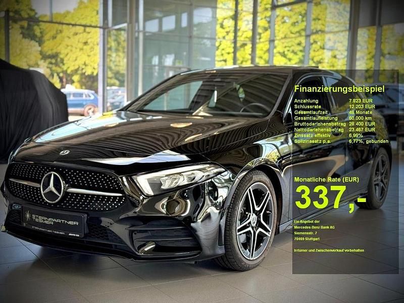 Schwarz Gebraucht 2022 Mercedes A200 AMG Limousine | 30.690 € (Etwas zu teuer) - Bild 1/3