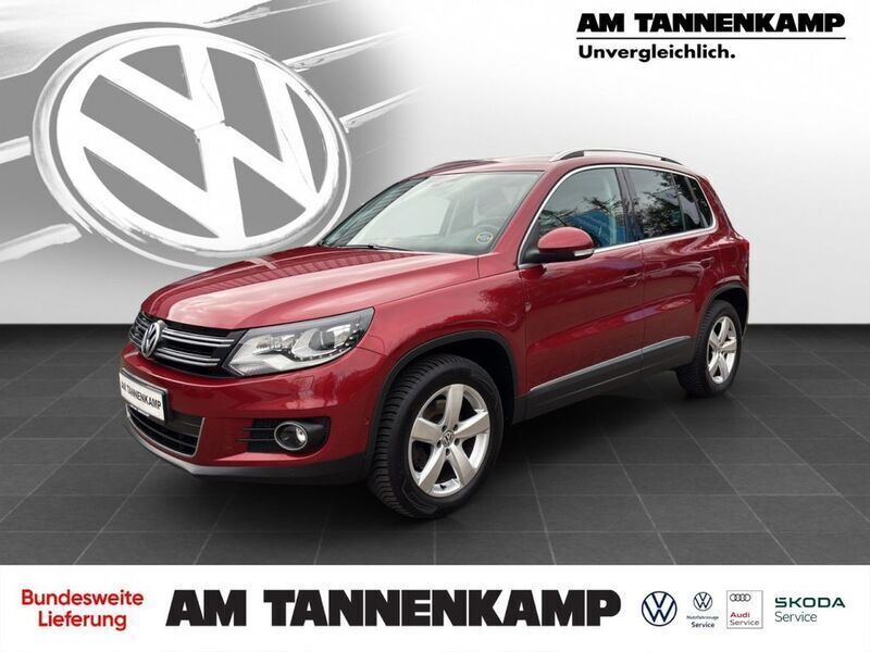 Rot Gebraucht 2012 VW Tiguan Sportline SUV | 10.490 € (Fairer Preis) - Bild 1/4