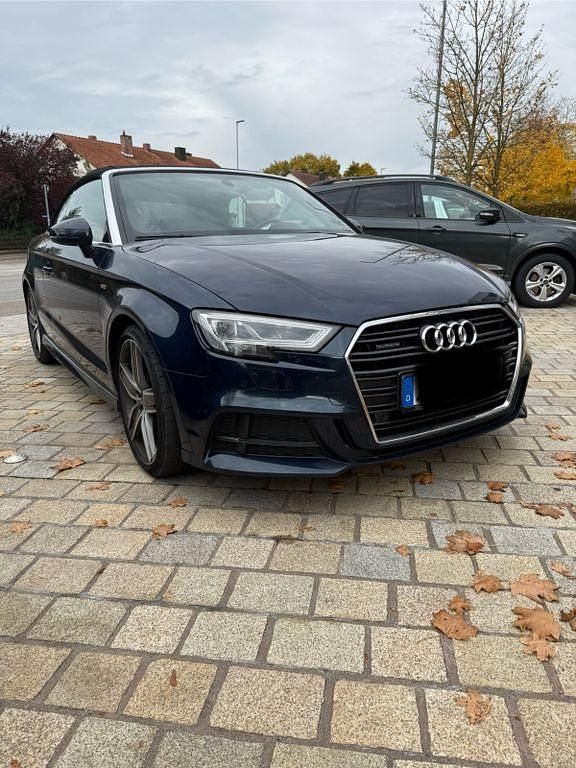Blau Gebraucht 2017 Audi A3 Cabriolet Sport Cabrio | 22.999 € (Fairer Preis) - Bild 1/4