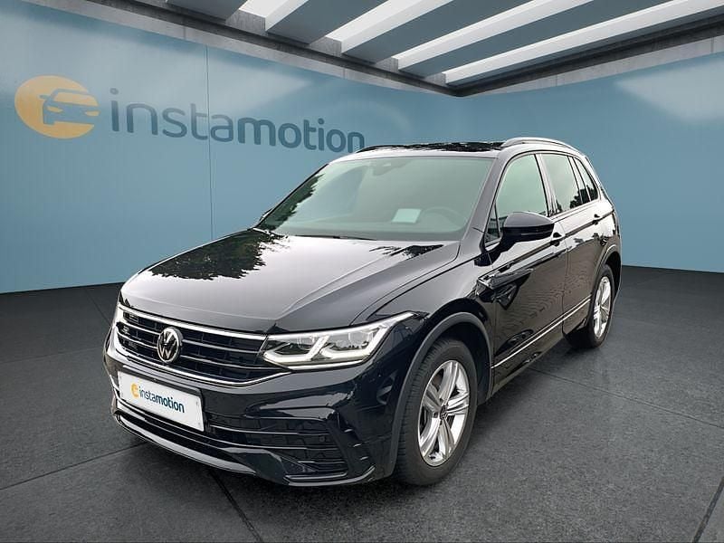 Schwarz Gebraucht 2021 VW Tiguan R-line SUV | 33.149 € (Fairer Preis) - Bild 1/4