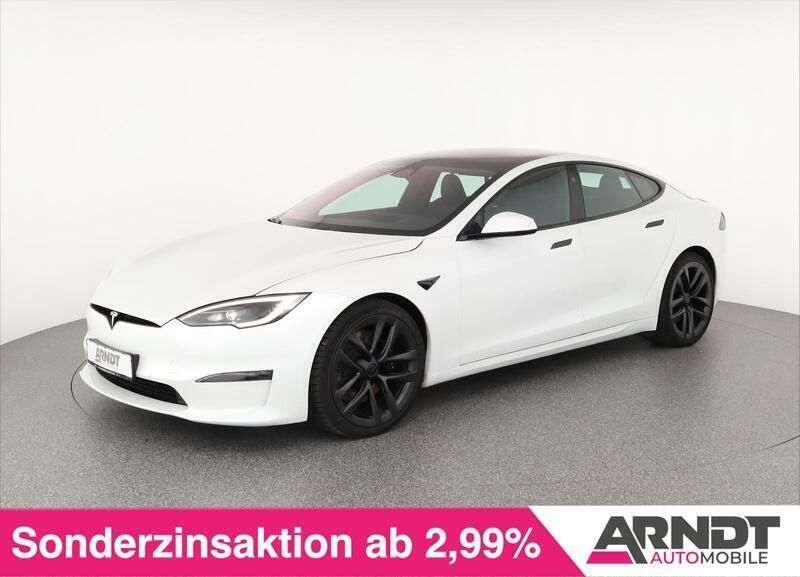 Pearl white multicoat Gebraucht 2022 Tesla Model S Limousine | 78.683 € (Guter Preis) - Bild 1/4