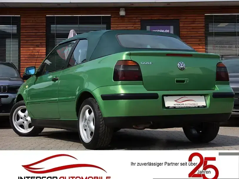 Gebraucht VW Golf Cabriolet Comfortline 75 PS (55 kW) 1999 Cosmicgruen metallic Cabrio