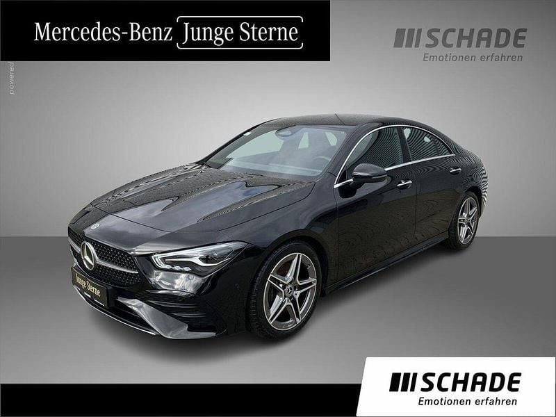 Schwarz Gebraucht 2024 Mercedes CLA200 AMG line Coupé | 33.850 € (Fairer Preis) - Bild 1/4