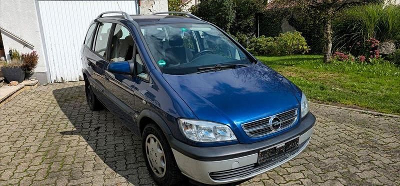 Blau Gebraucht 2003 Opel Zafira Njoy Van / Kleinbus | 700 € (Superpreis) - Bild 1/4
