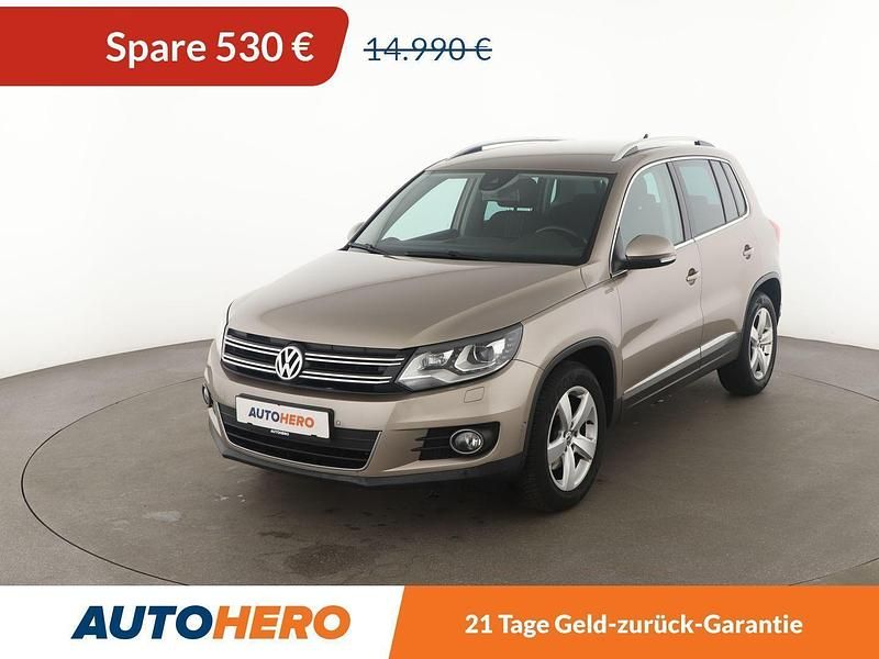 Beige Gebraucht 2015 VW Tiguan LOUNGE SUV | 14.460 € (Fairer Preis) - Bild 1/3