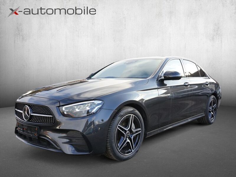 Grün olivgruen matt (metallic) Gebraucht 2023 Mercedes E300 AMG Limousine | 46.500 € (Superpreis) - Bild 1/4