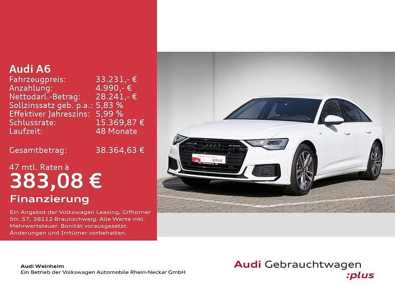 Gebraucht Audi A6 S-Line 299 PS (219 kW) 2022 Weiss Limousine