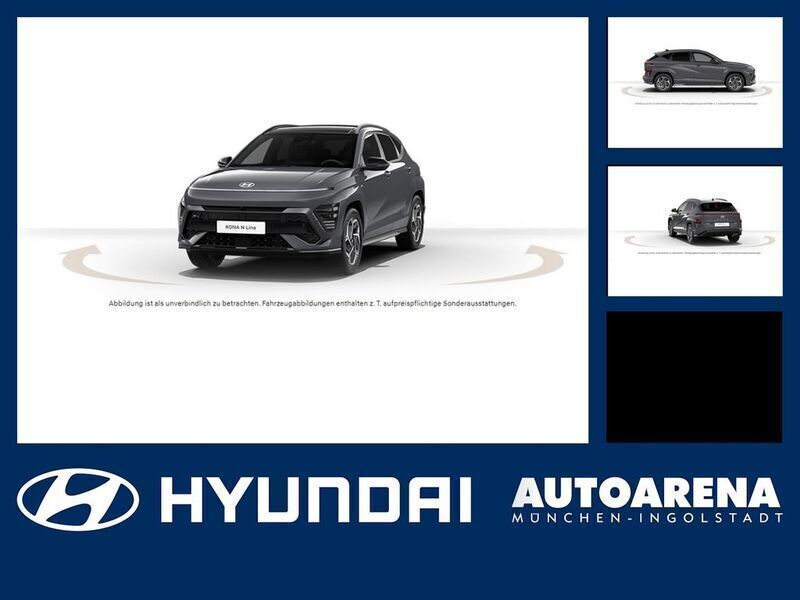 Grau Neu 2025 Hyundai Kona N Line SUV | 34.975 € (Etwas zu teuer) - Bild 1/4