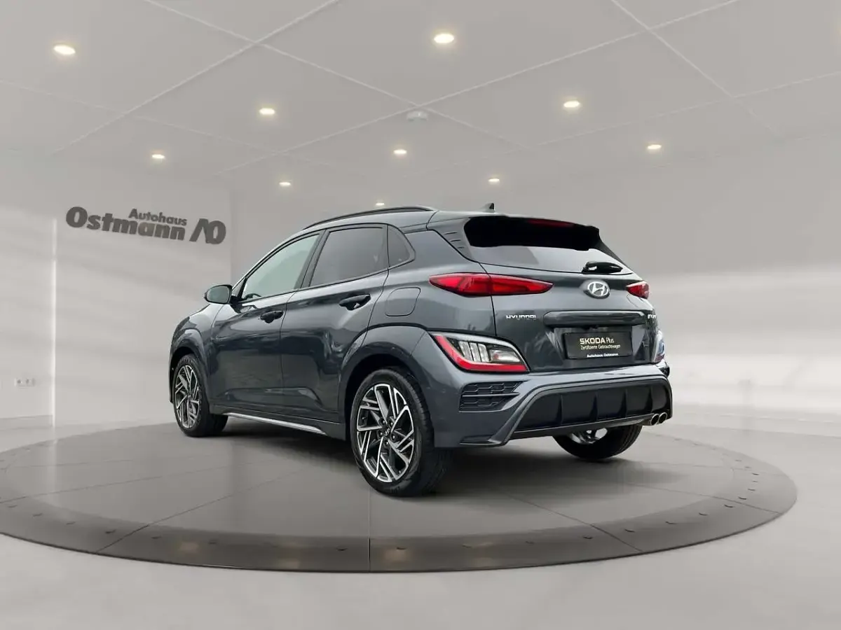 Gebraucht Hyundai Kona N Line 199 PS (146 kW) 2022 Grau metallic SUV
