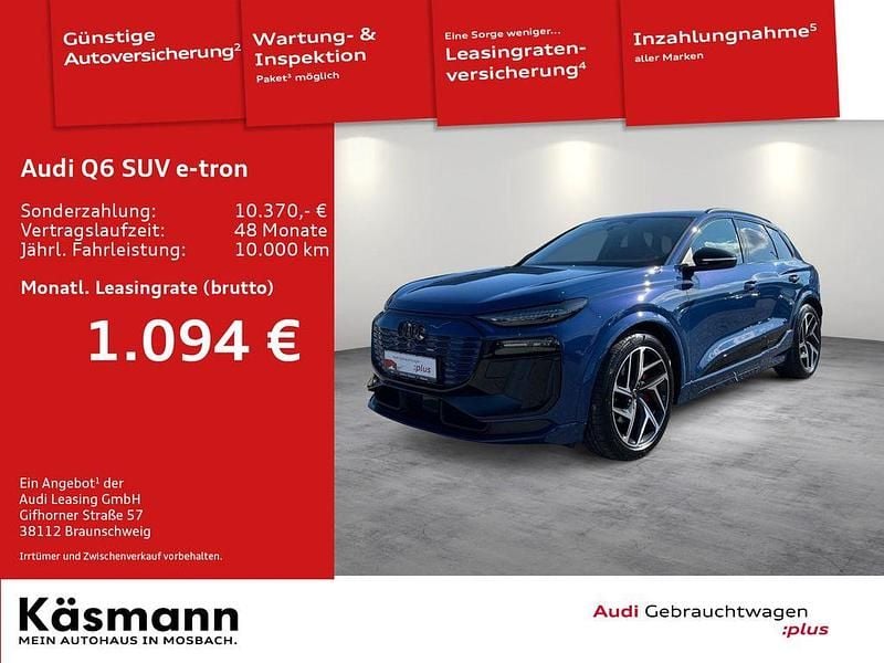 Ascariblau metallic Gebraucht 2024 Audi Q6 e-tron Edition .1 SUV | 69.850 € (Guter Preis) - Bild 1/4