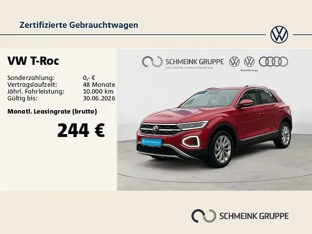 Gebraucht VW T-Roc Style 110 PS (80 kW) 2022 Rot SUV