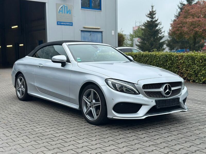 Silber Gebraucht 2017 Mercedes C180 AMG Cabrio | 18.500 € (Fairer Preis) - Bild 1/4