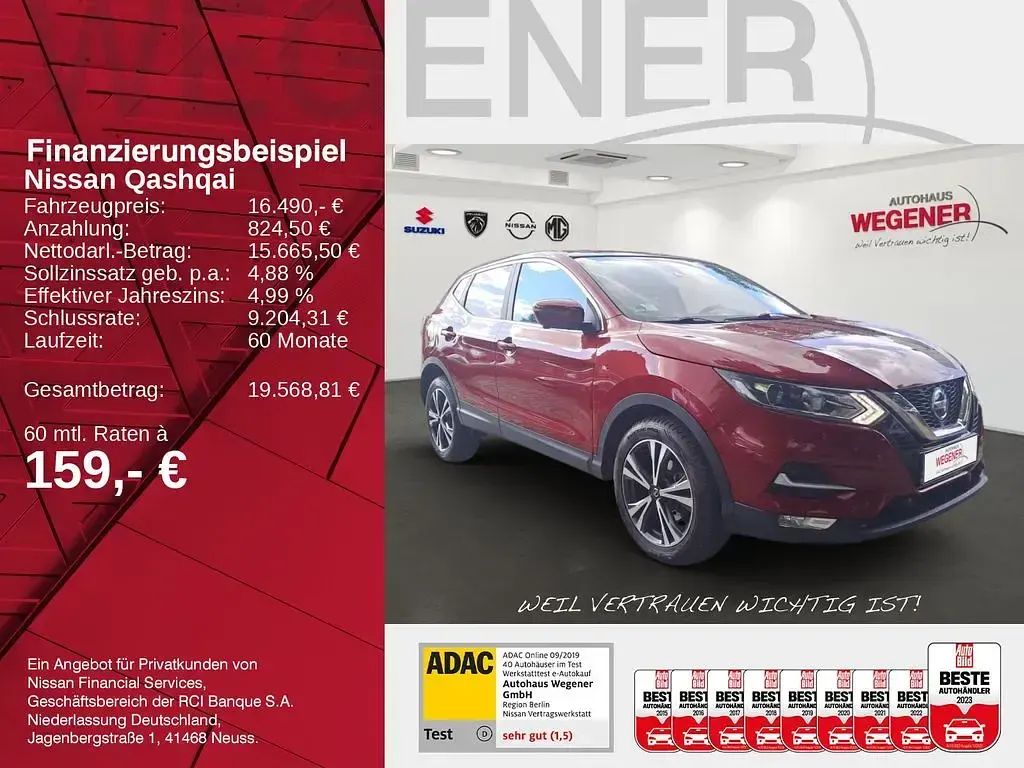 Gebraucht Nissan Qashqai N-Connecta 159 PS (116 kW) 2020 Rot SUV