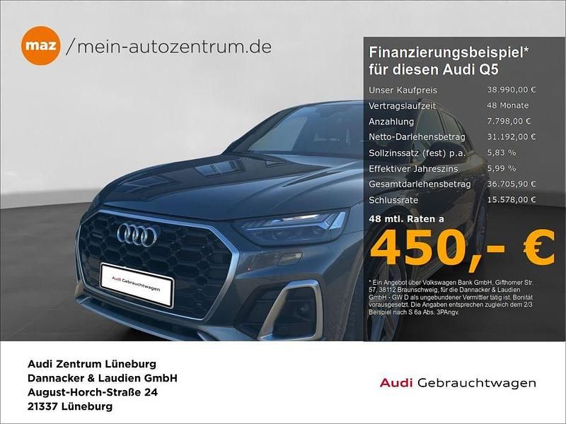 Daytonagrau perleffekt Gebraucht 2021 Audi Q5 Ambiente SUV | 38.990 € (Fairer Preis) - Bild 1/3