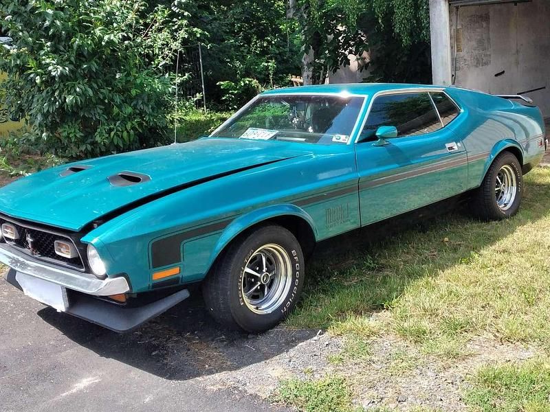 Blau Gebraucht 1971 Ford Mustang Mach 1 Coupé | 28.000 € - Bild 1/4