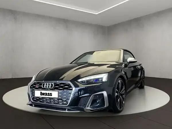 Mythosschwarz metallic verdeck schwarz Gebraucht 2023 Audi S5 Cabriolet Ambiente Cabrio | 49.600 € (Superpreis) - Bild 1/4
