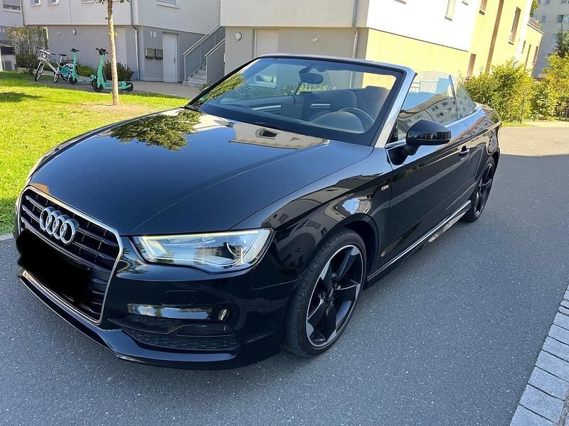Schwarz Gebraucht 2014 Audi A3 Cabriolet S-Line Cabrio | 11.999 € (Fairer Preis) - Bild 1/4