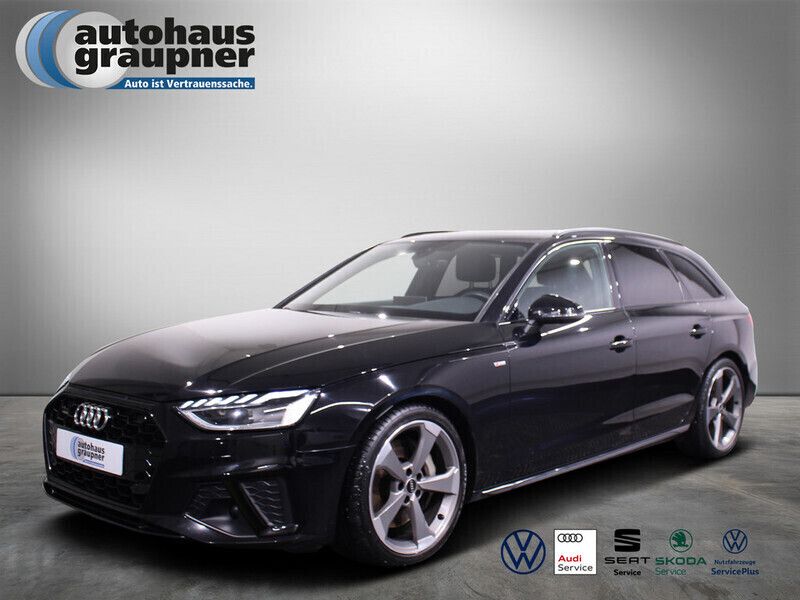 Schwarz / mythosschwarz Gebraucht 2021 Audi A4 S-Line Kombi | 31.234 € (Fairer Preis) - Bild 1/4