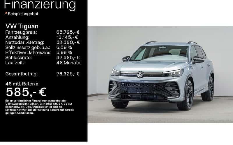 Silber Neu 2025 VW Tiguan R-line SUV | 65.725 € - Bild 1/4