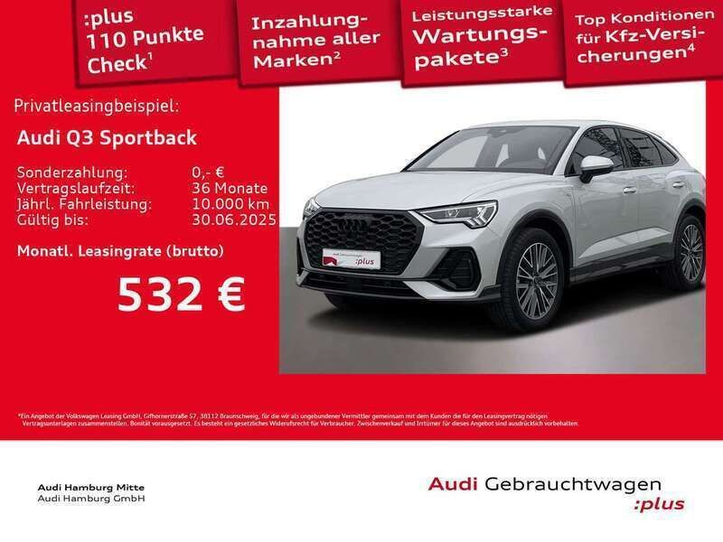 Tausilber metallic Gebraucht 2025 Audi Q3 S-Line SUV | 44.477 € (Fairer Preis) - Bild 1/3