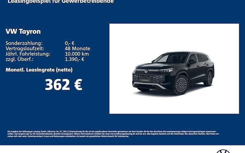 Neu VW Tayron Elegance 150 PS (110 kW) 2026 Schwarz SUV