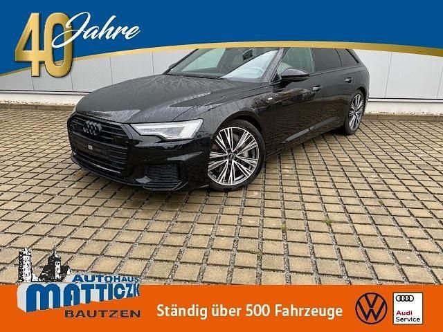 Mythosschwarz metallic (metallic) Gebraucht 2022 Audi A6 S-Line Kombi | 46.439 € (Fairer Preis) - Bild 1/4