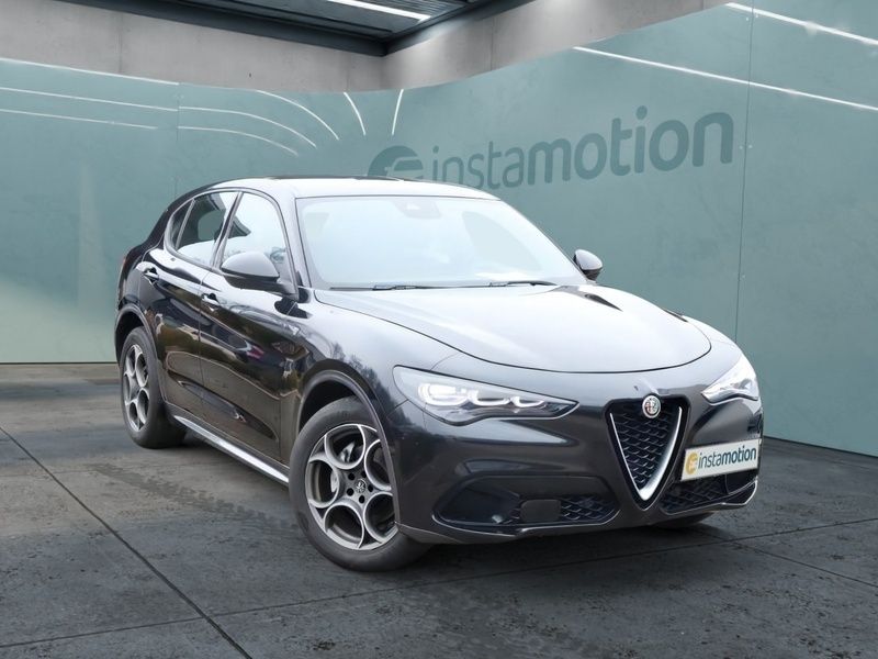 Schwarz Gebraucht 2023 Alfa Romeo Stelvio Ti SUV | 40.640 € (Superpreis) - Bild 1/4