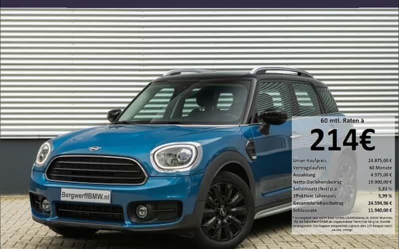 Blau Gebraucht 2020 Mini Cooper D Countryman Essential SUV | 24.875 € (Fairer Preis) - Bild 1/4