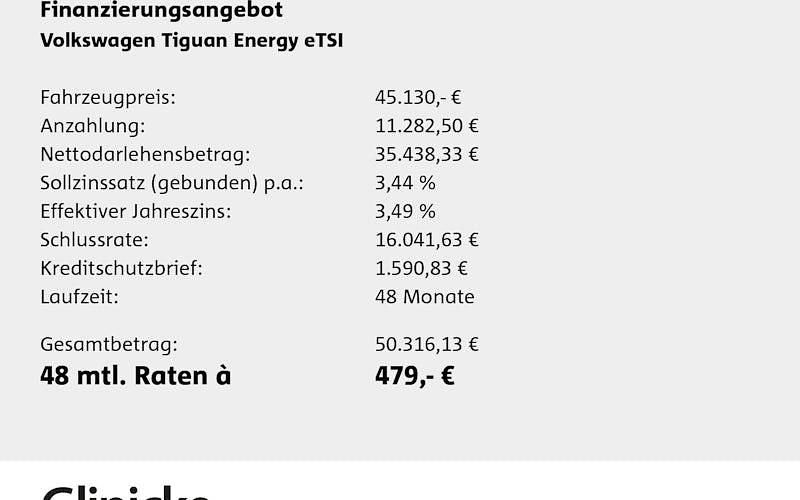 Neu VW Tiguan 130 PS (95 kW) 2026 Weiß SUV