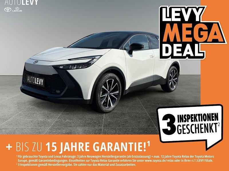 Super white 2 (040)/ black (20 Gebraucht 2024 Toyota C-HR Team SUV | 29.990 € (Guter Preis) - Bild 1/4