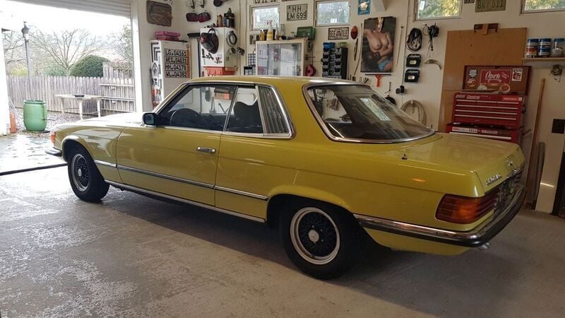 Gebraucht Mercedes SLC280 185 PS (136 kW) 1975 Gelb Coupé