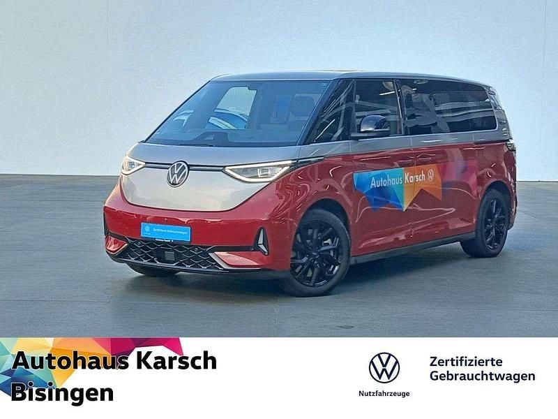 Kirschrot/silber foliert Gebraucht 2025 VW ID. Buzz GTX Van / Kleinbus | 76.890 € - Bild 1/3