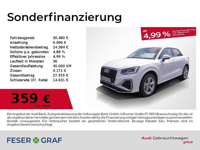 Arkonaweiß Gebraucht 2025 Audi Q2 S-Line SUV | 30.480 € (Etwas zu teuer) - Bild 1/3